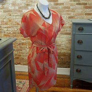 Orange & Tan Dress